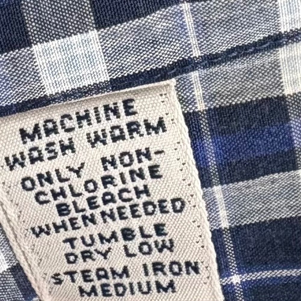 Ralph Lauren Blake Shirt M Short Sleeve Blue White Pony Check Button Down Men - Picture 10 of 11